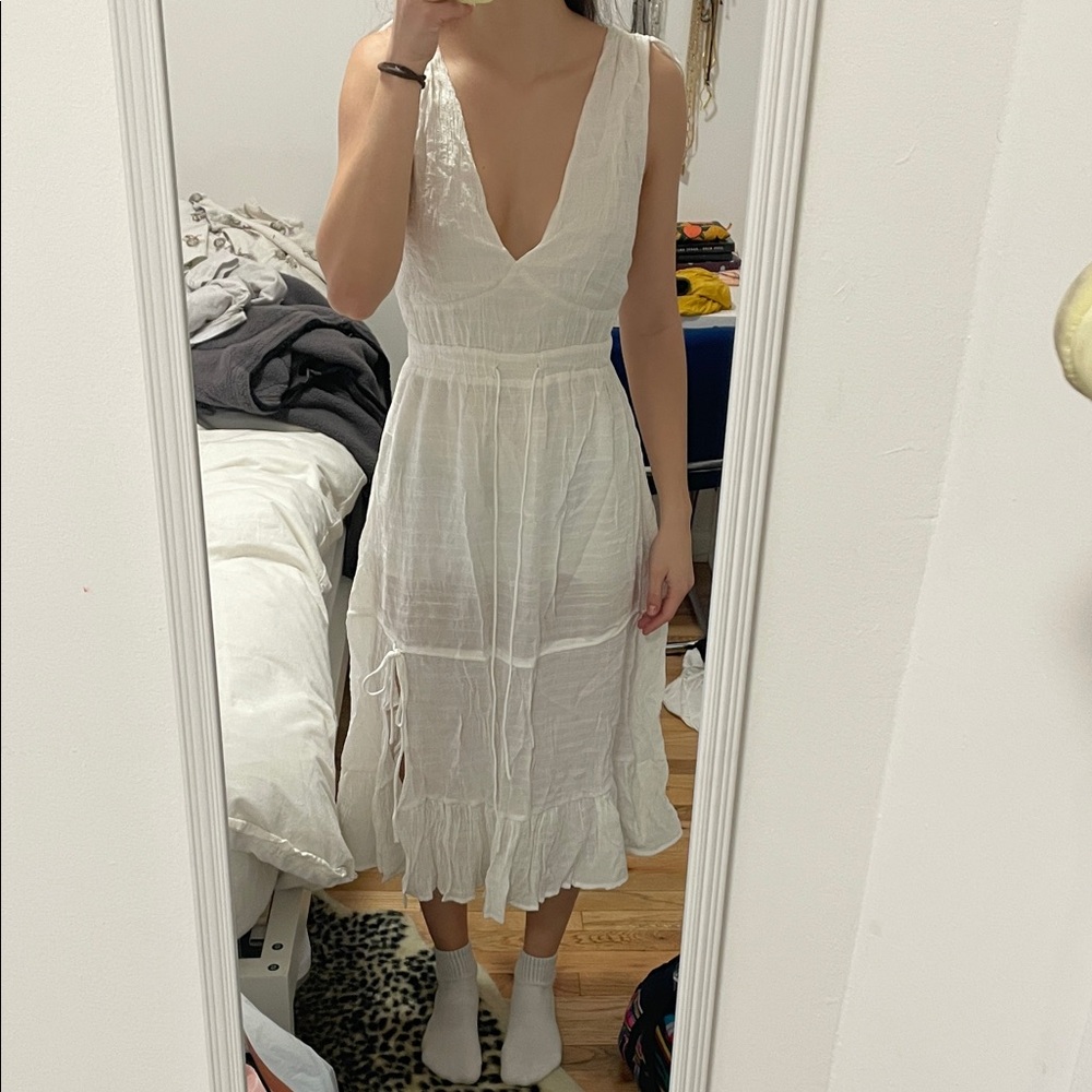 White Midi Dress
